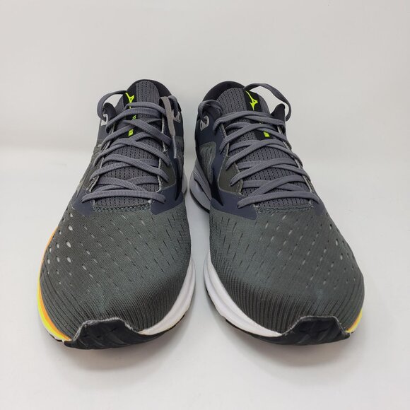 ASICS Mizuno Mens Wave Rider 24 Gray Orange Running Sneakers Size 12 - Picture 6 of 10